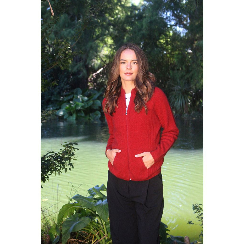 Lothlorian - Rib Detail Jacket with Pockets (9975)Red