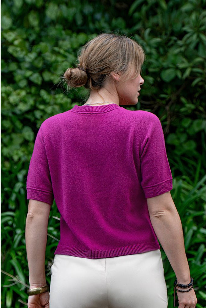 Lothlorian - Cotton & Merino Hansa Tee (CM106)Cerise
