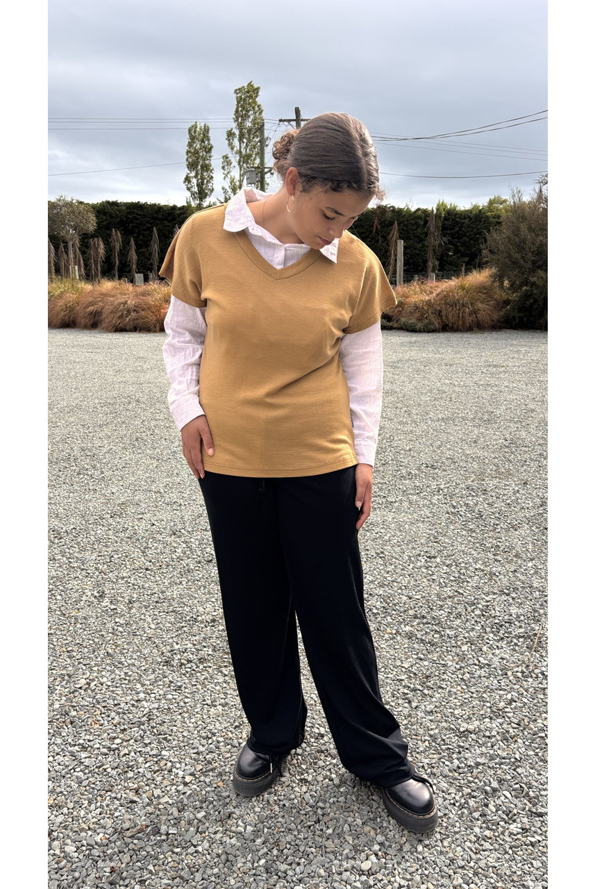 Bay Road Merino - Sonnet Tee (BR896)Caramel