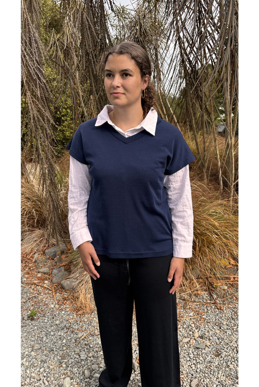 Bay Road Merino - Sonnet Tee (BR896)Navy