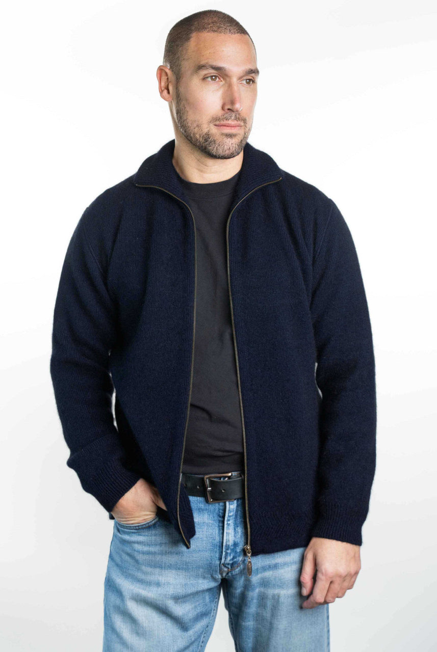 Koru - Men's Zip Through Collar Jacket (KO231) Navy
