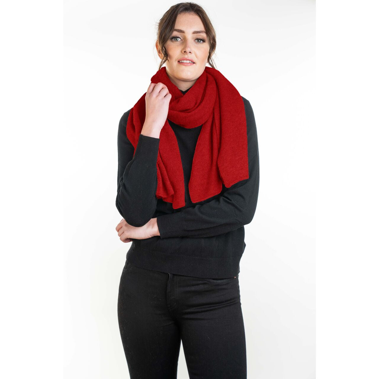 Koru Merino - Possum Lightweight Moss Stitch Wrap (KO518)Rata