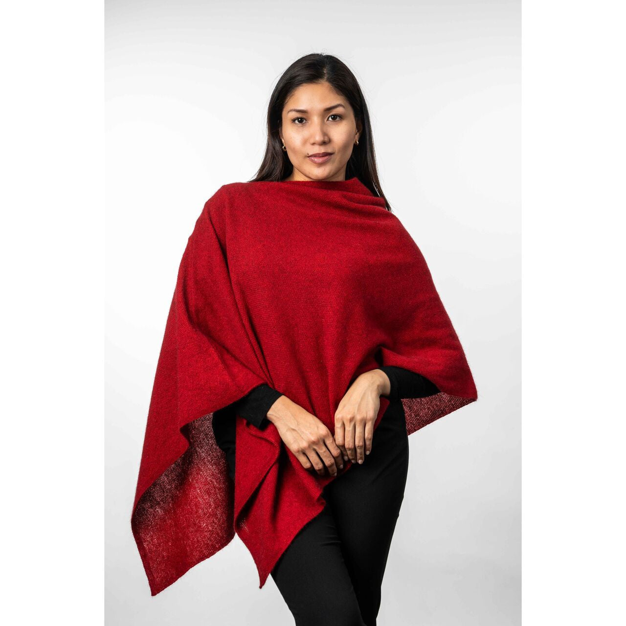 Koru Merino - Possum Two Way Poncho (KO798)Rata