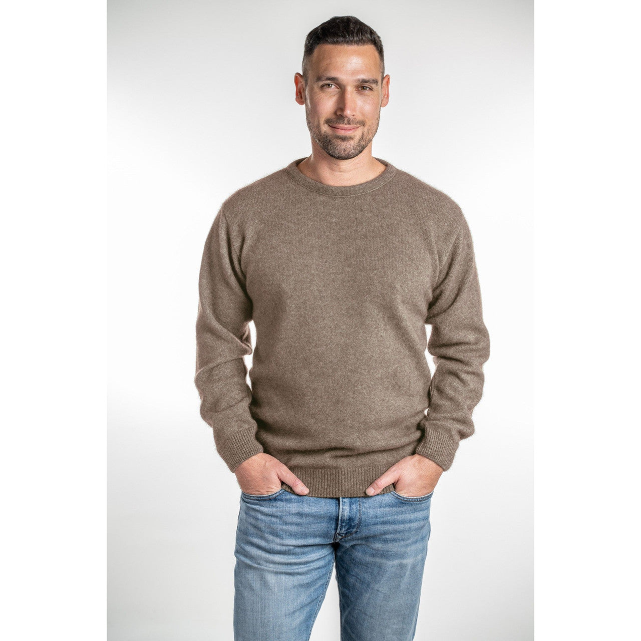 Koru - Men's Crew Neck Sweater (KO840)Mocha