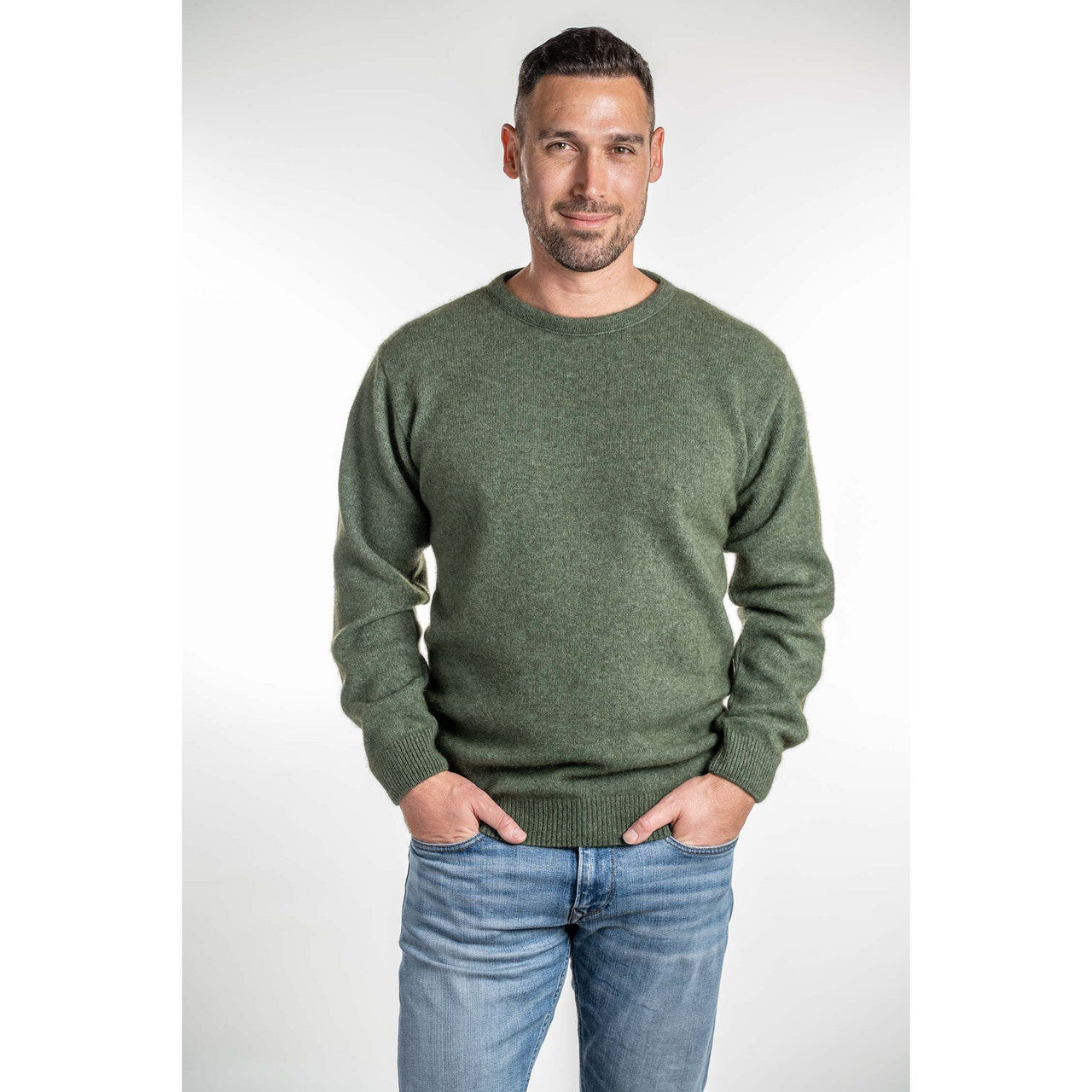 Koru - Men's Crew Neck Sweater (KO840)Moss
