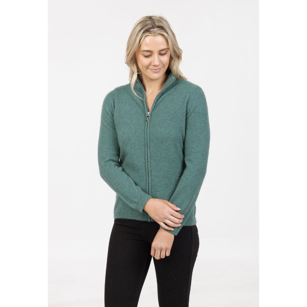 Native World - Merino & Possum Full Zip Jacket (NB485)Mist