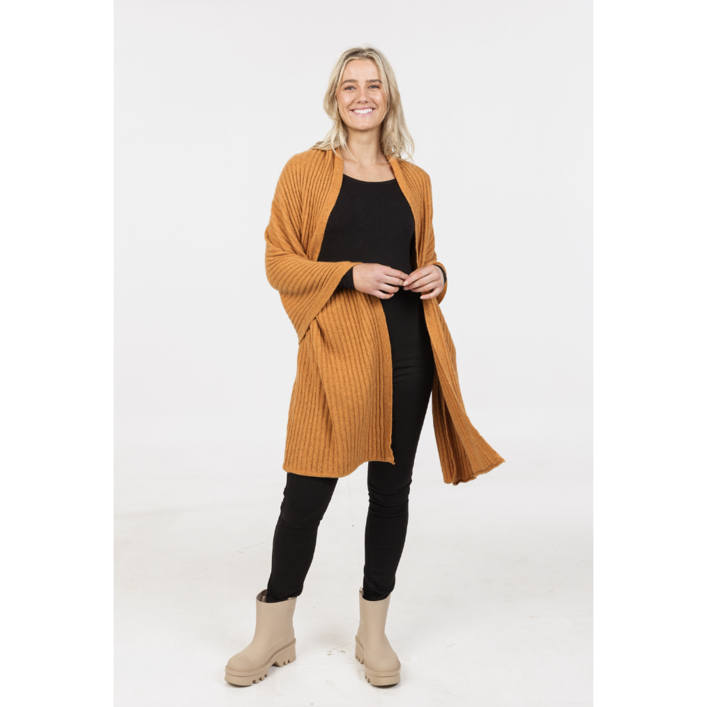 Native World - Ribbed Wrap (NE860)Ginger