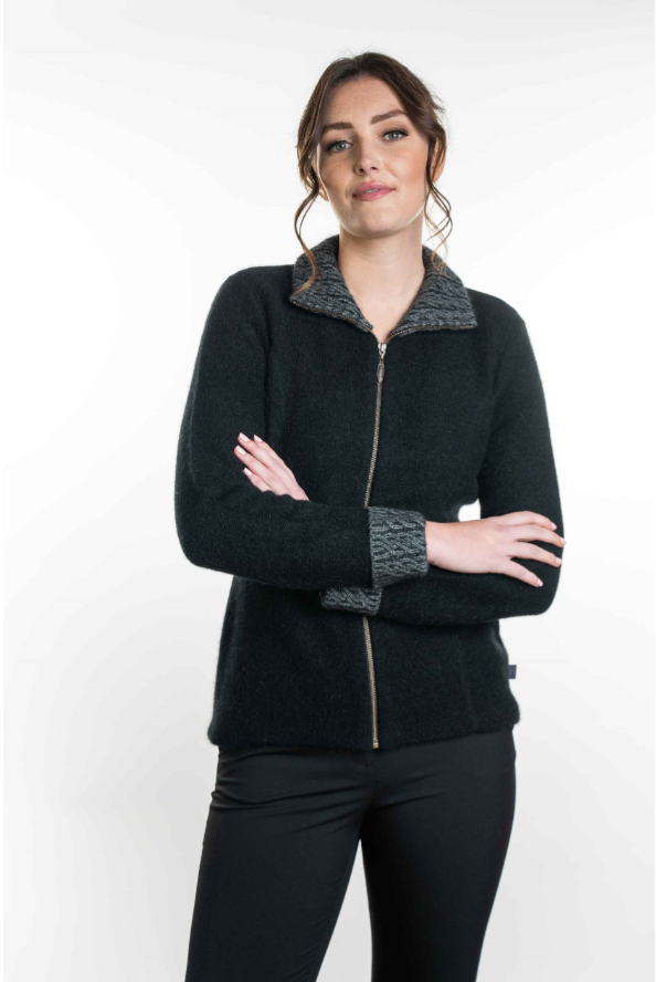 Koru Merino - Possum Two Tone Jacket (KO476)
