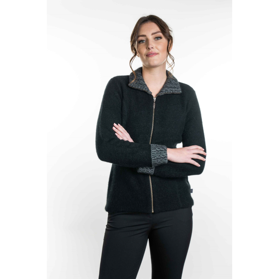 Koru Merino - Possum Two Tone Jacket (KO476)