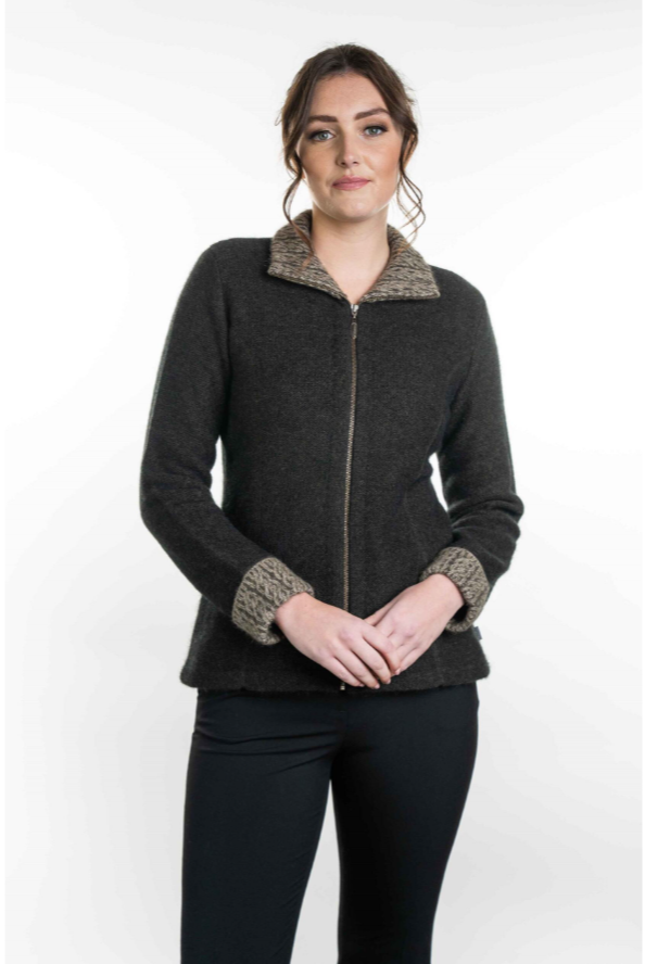 Koru Merino - Possum Two Tone Jacket (KO476)