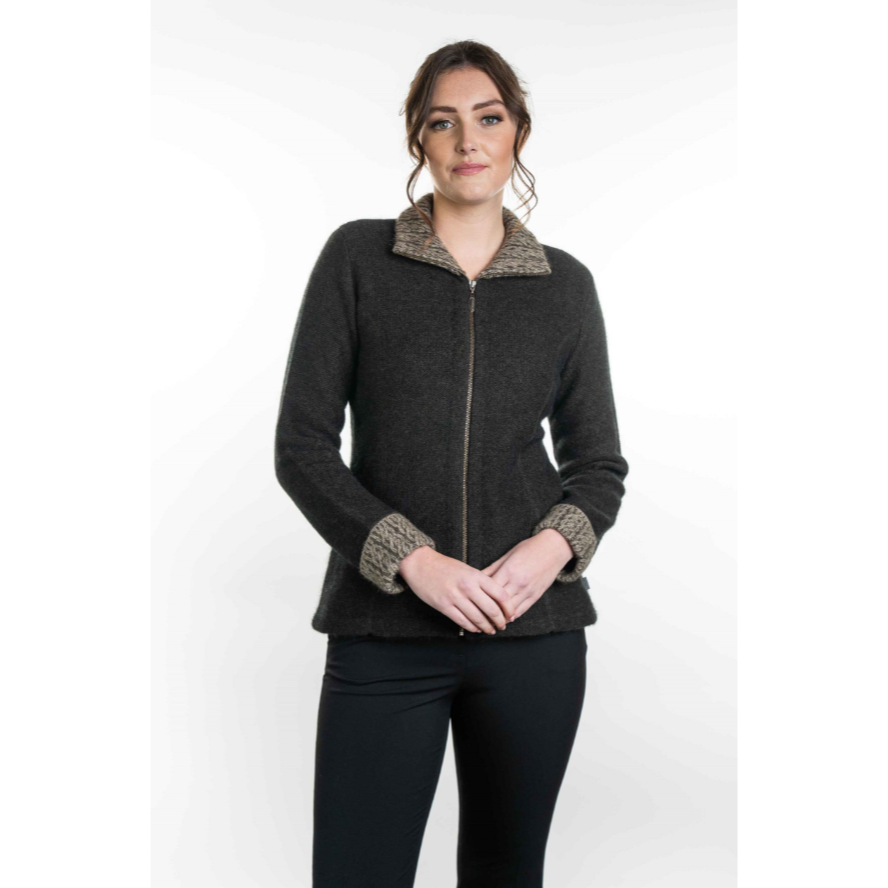 Koru Merino - Possum Two Tone Jacket (KO476)