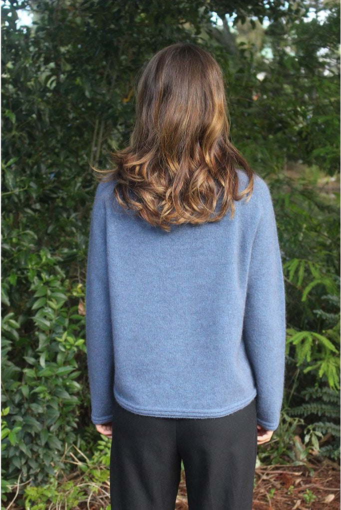 Zinity - Merino & Possum Harbour Jumper Light Blue