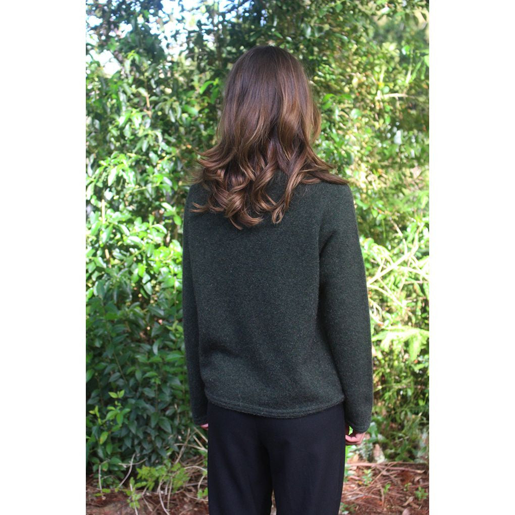 Zinity - Merino & Possum Harbour Jumper Moss