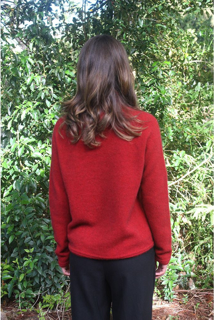 Zinity - Merino & Possum Harbour Jumper Red