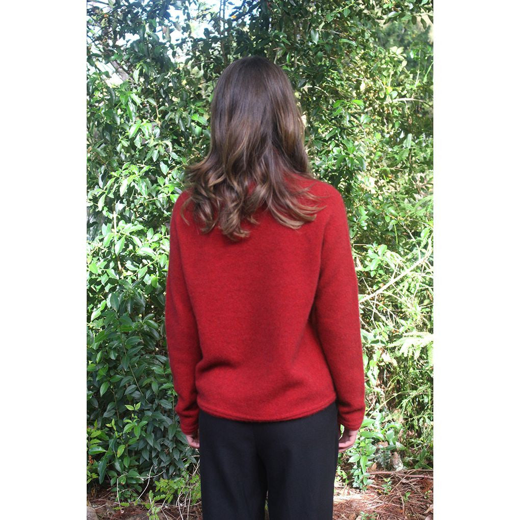 Zinity - Merino & Possum Harbour Jumper Red