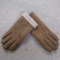 'Four Peaks' Sheepskin Suede/Leather Gloves