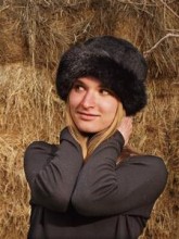 Womens Sheepskin and Possum Fur Hat