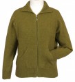 Lothlorian Merino and Possum Ladies Collared Zip Jacket