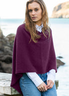 Woman wearing Noble Wilde - Merino & Possum North Cape (NW3086) in the colour Twilight.