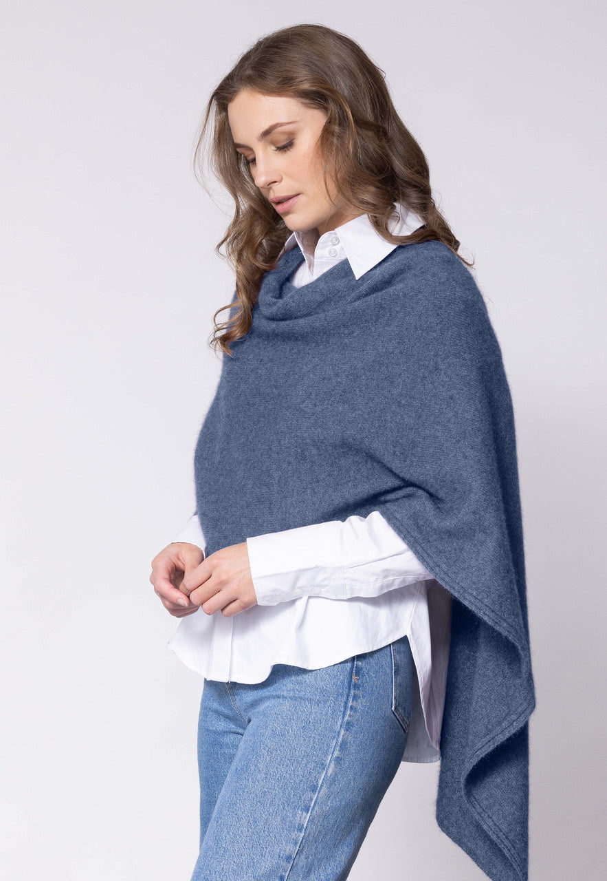 Woman wearing Noble Wilde - Merino & Possum North Cape (NW3086) in the colour Bahama.
