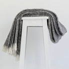 Blanket folded over chair