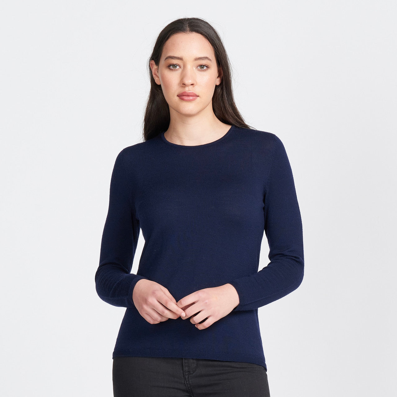 Royal Merino - 100% Merino Classic Crew (RM2050CR) Light Navy.