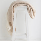 Driftwood wool twill throw