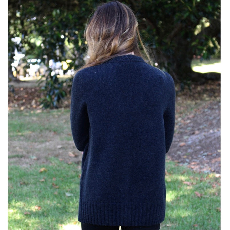 Lothlorian - Alpaca Plain Cardigan (ALP073)Slate