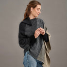 McDonald - Merino & Possum Ombre Poncho (5010) Sepia