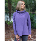 Lothlorian - Merino & Possum Enfold Jacket (9780)Heather