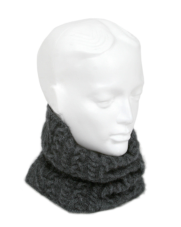 Charcoal neckband on mannequin