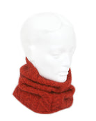 Pumpkin colour neckband on mannequin