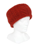 Pumpkin colour headband on mannequin