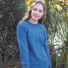 Light Blue plain crew neck sweater