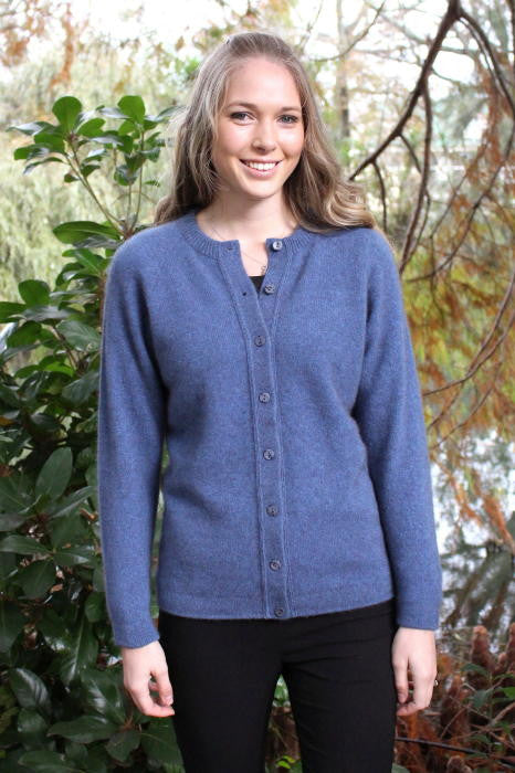 Button up cardigan in colour Light Blue