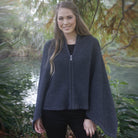 Zippered Wrap in colour Charcoal