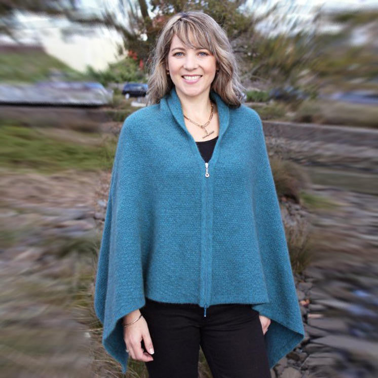 Zippered Wrap in colour Teal