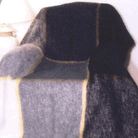 Mohair blanket over a chair