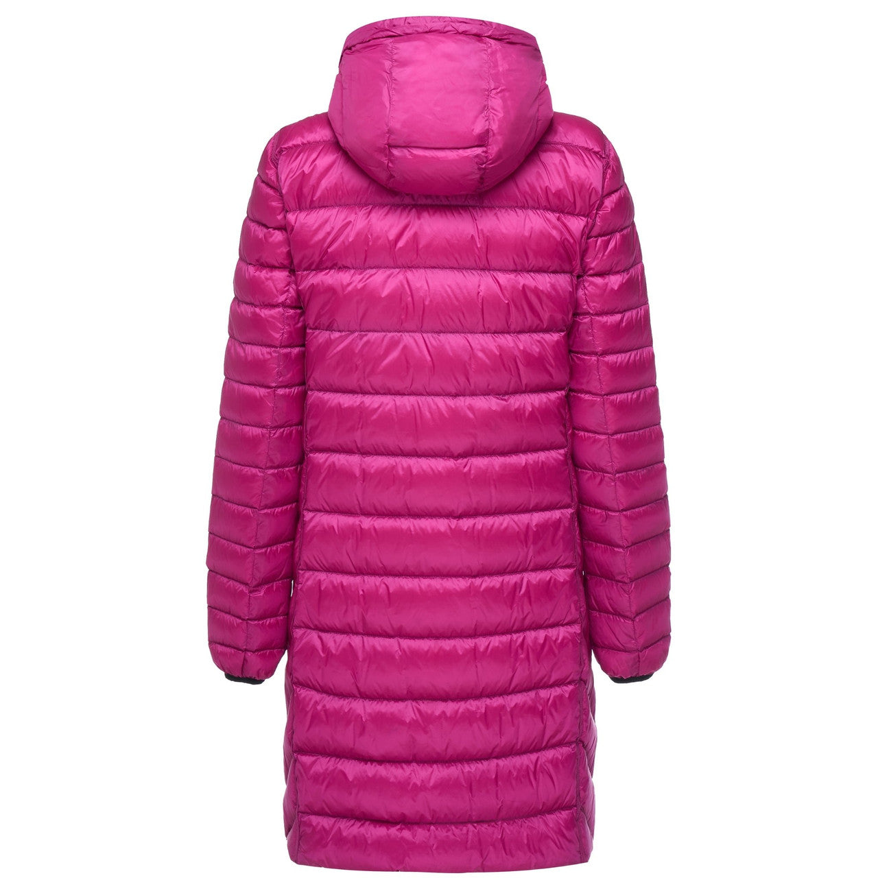 Moke - Arnie Reversible Packable Down Coat (ARNIE) in colour Black/Rose Violet.