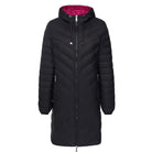 Moke - Arnie Reversible Packable Down Coat (ARNIE) in colour Black/Rose Violet.