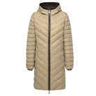 Moke - Arnie Reversible Packable Down Coat (ARNIE) in colour Chocolate/Palomino.