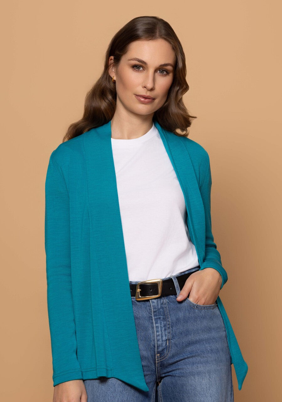 Woman wearing seaglass diva jacket