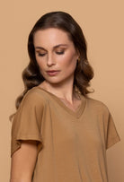 Bay Road Merino - Sonnet Tee (BR896)Caramel