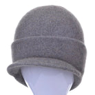 Merino and Possum Cap with Peak in colour bark