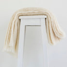 Cream colour mohair rug