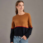 Woman wearing McDonald - Merino & Possum Horizon Jumper (5061-SS2026) in the colour Wallace.