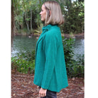 Lothlorian - Merino & Possum Enfold Jacket (9780)Emerald