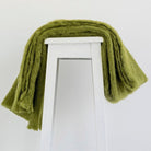 Fern colour mohair rug