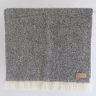 Grey wool twill throw