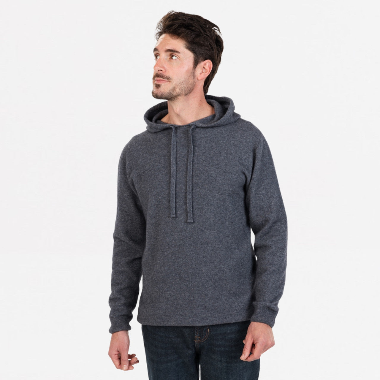 Native World - Men's Merino & Possum Hoodie (NB436) Sky
